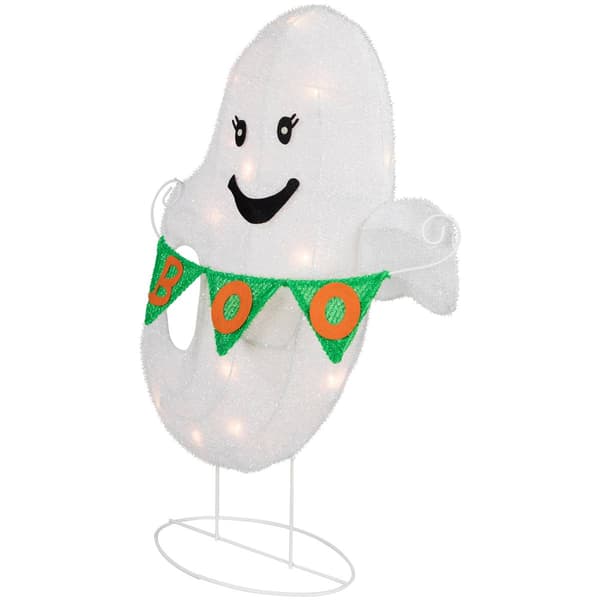 Northlight Seasonal 25in. LED Ghost With 'Boo' Banner Yard Decor