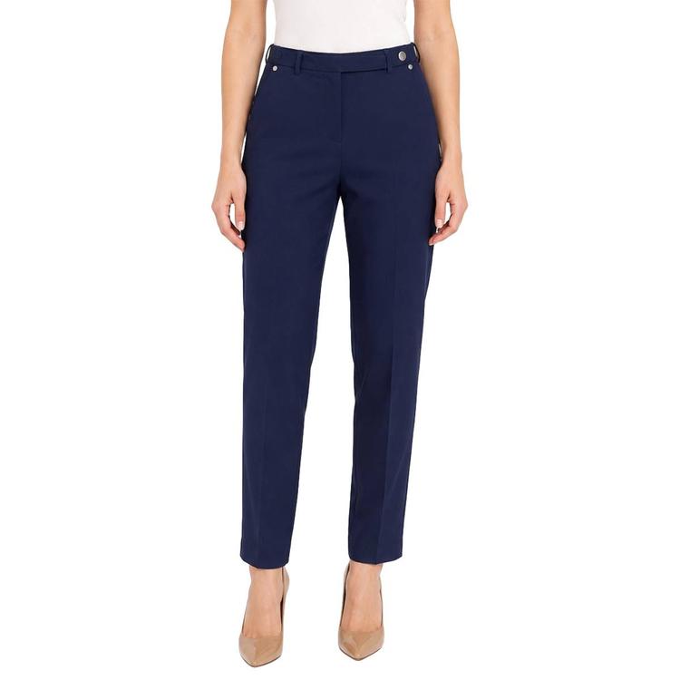 Womens Zac & Rachel Solid Texture Millenium Slim Leg Pants
