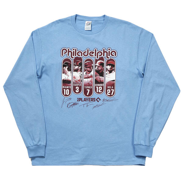 Mens Long Sleeve Phillies Top 5 Tee - image 