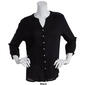 Womens Preswick &amp; Moore 3/4 Sleeve Gauze Shirt - image 6