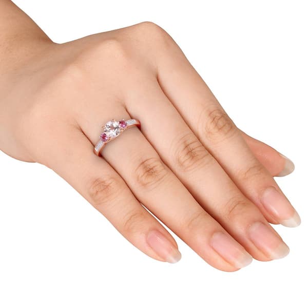 Gemstone Classics&#8482; 10kt. Rose Gold 3-Stone Ring