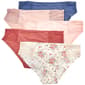 Womens Laura Ashley® 5pk Hipster Panties with Lace LS6341-5PKW - image 2