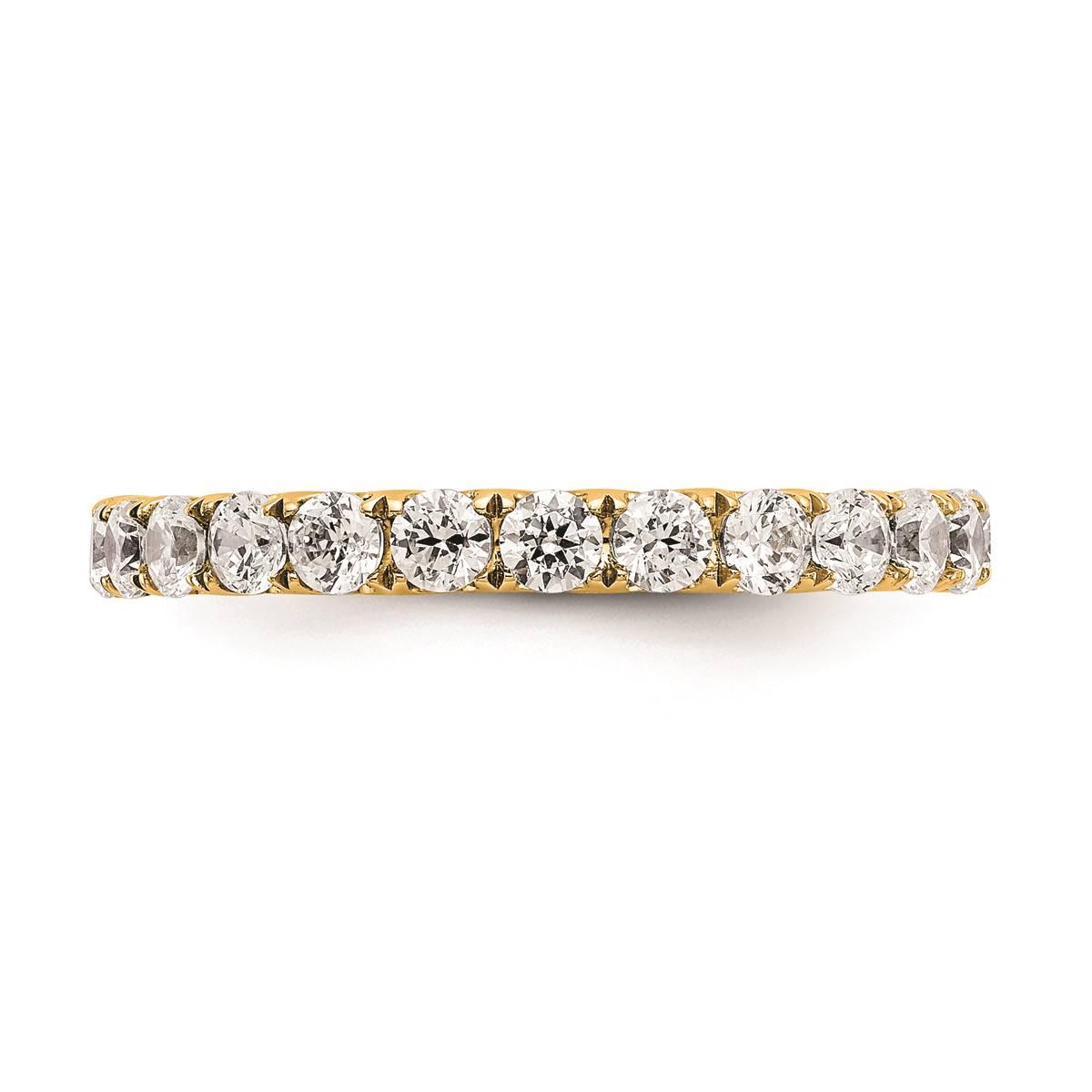 Pure Fire 14kt. Yellow Gold Lab Grown Diamond Eternity Band