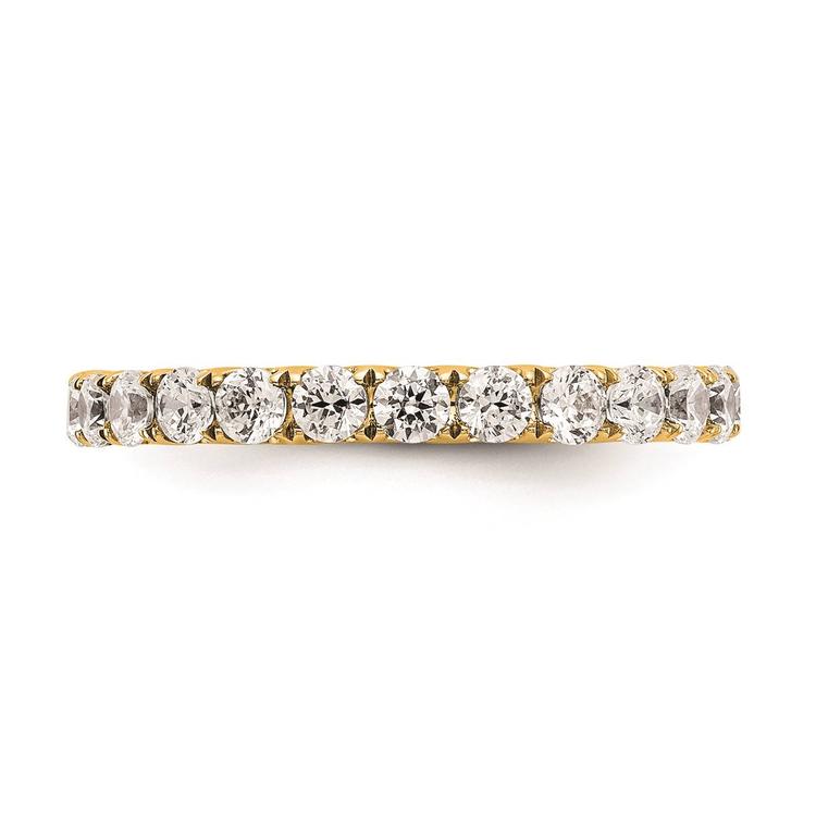 Pure Fire 14kt. Yellow Gold Lab Grown Diamond Eternity Band