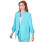 Plus Size Ruby Rd. By The Sea Open Blazer with Roll Tab Sleeve - image 3