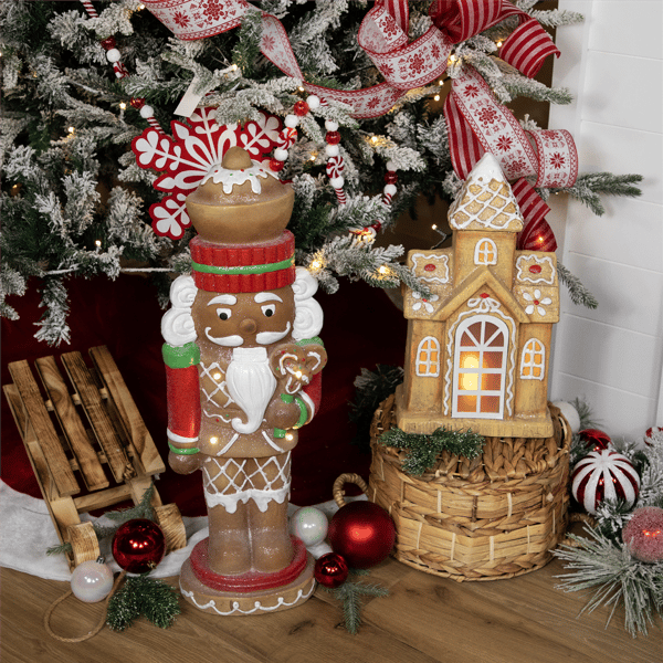 Northlight LED Christmas Gingerbread House with Icing Accents