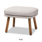 Baxton Studio Lovise Mid-Century Modern Ottoman - image 3