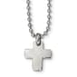 Mens Gentlemens Classics&#40;tm&#41; Steel Polished Cross Necklace - image 1