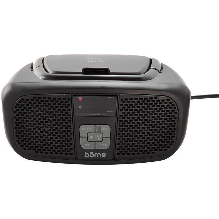 Borne Bluetooth Portable CD Boombox with AM/FM Radio