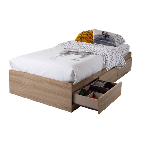 South Shore Fynn Twin Mates Bed with 3 Drawers - image 