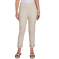 Womens Ruby Rd. Tropical Noir Pull On Cutout Hem Denim Pants - image 1