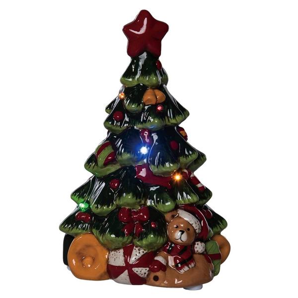 Transpac 9 In Ceramic Led Tree - image 