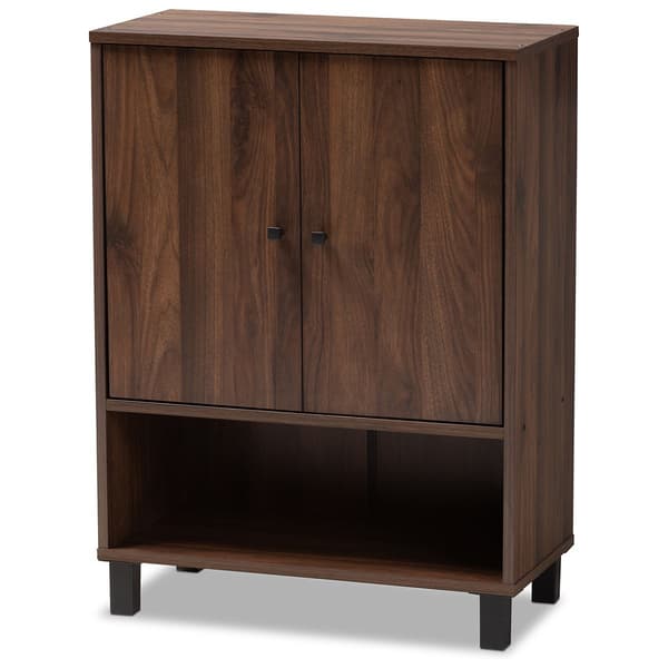 Baxton Studio 2 Door Wood Entryway Shoe Storage Cabinet