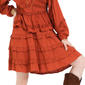 Womens MNK Tiered Swiss Dot Ruffle Skirt - image 2