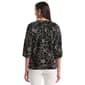 Petite Rafaella® 3/4 Sleeve Floral Embroidery Blouse - image 3