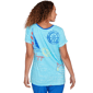Womens Ruby Rd. Set Sail Short Sleeve Bon Voyage Graphic Tee - image 2