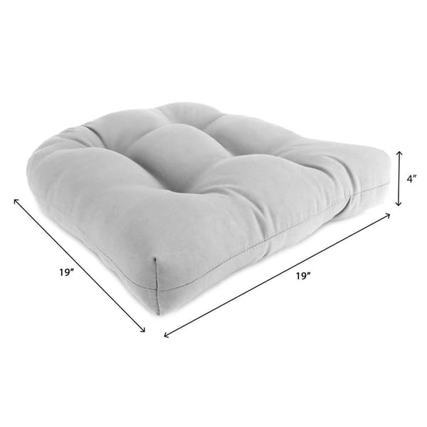 Jordan Manufacturing 2pk. Seneca Leaves Wicker Seat Cushion Set