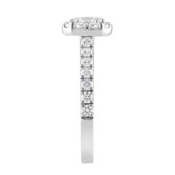 Nova Star® White Gold Lab Grown Diamond Halo Engagement Ring