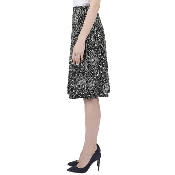 Womens NY Collection Medallion Pull On Skirt