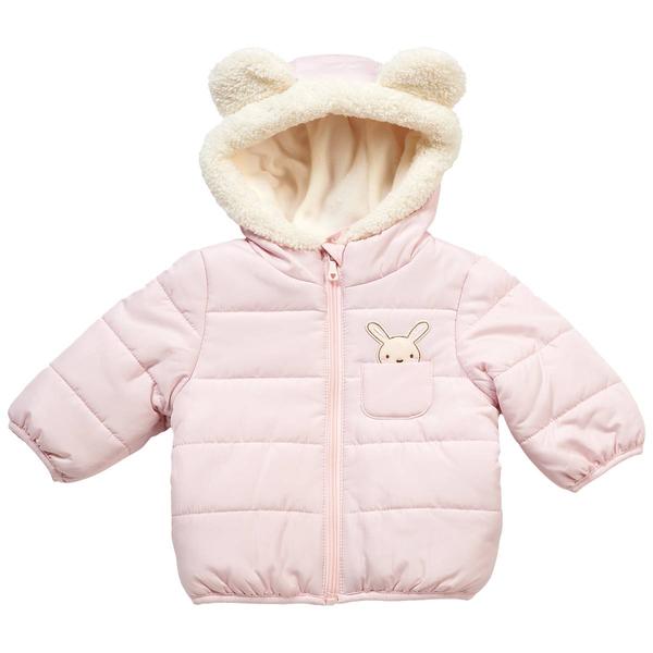 Baby Girl (12-24M) Wippette 3D Bunny Applique Puffer Jacket - image 