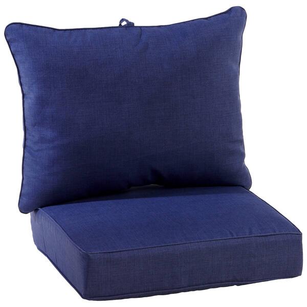 Jordan Manufacturing Solid Deep Seating Cushion - Indigo Blue - image 