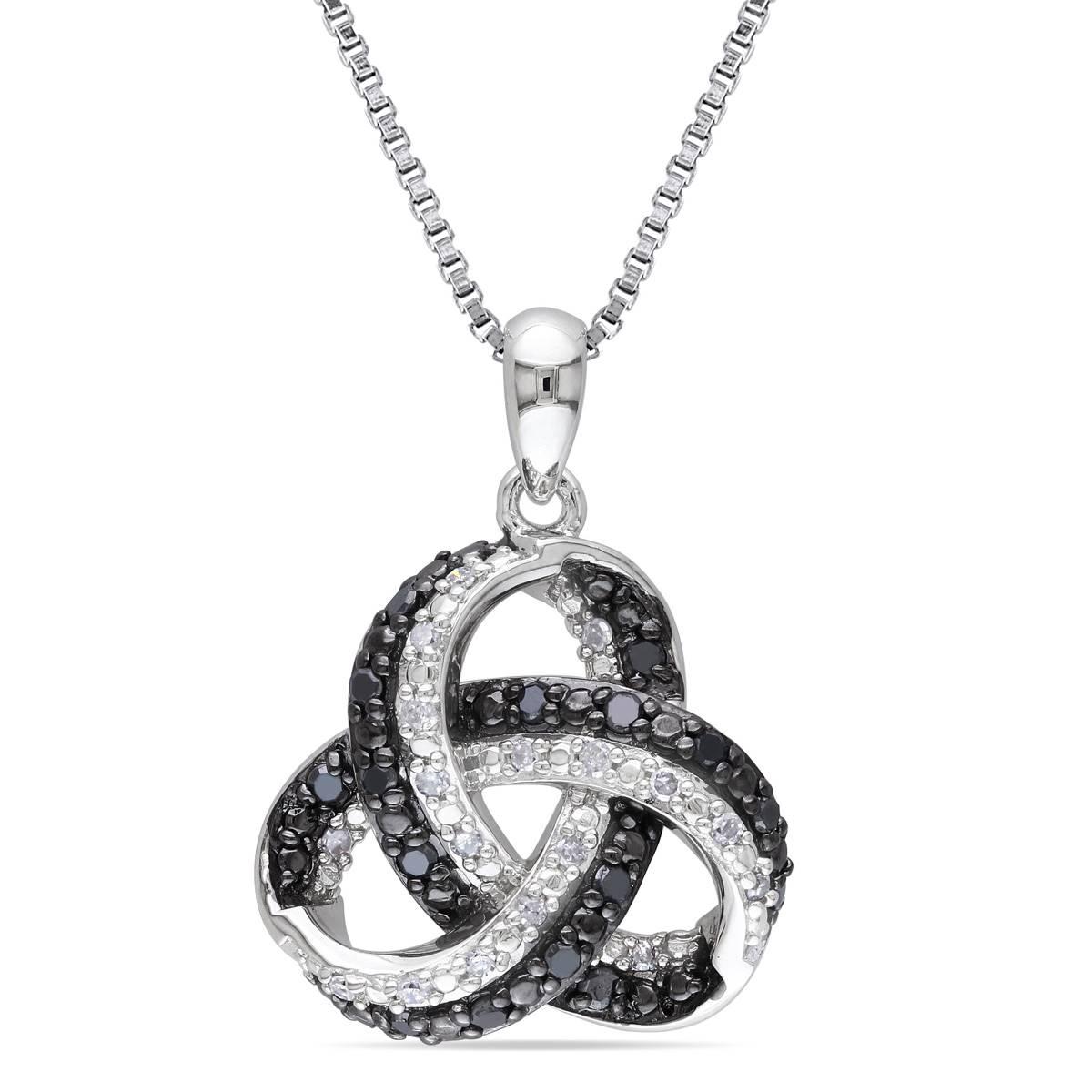 Radiant Rainbow™ 1/4ctw. Diamond Love Knot Pendant