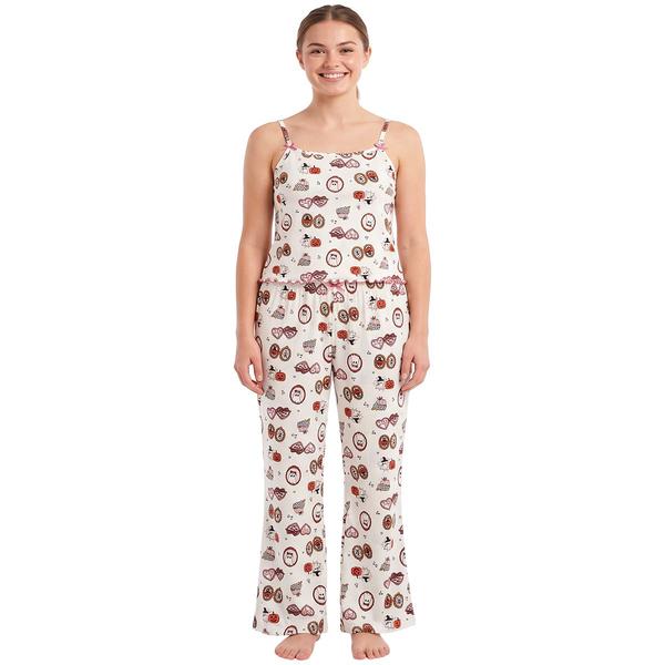 Juniors Derek Heart Haunted Lockets Tank Top & Pants Pajama Set - image 