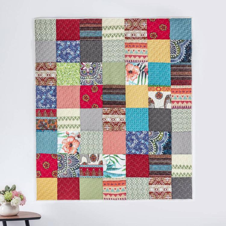 Greenland Home Fashions(tm) Renee Upcycle Throw Blanket