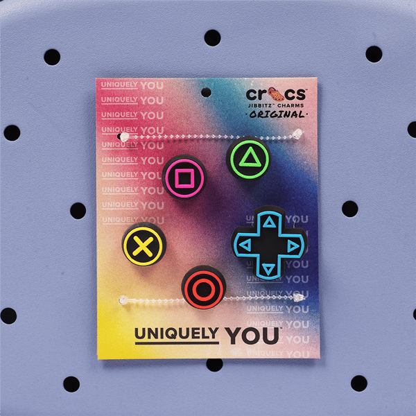 Crocs™ Back to School Blue Backpack with Game Jibbitz™ Charms