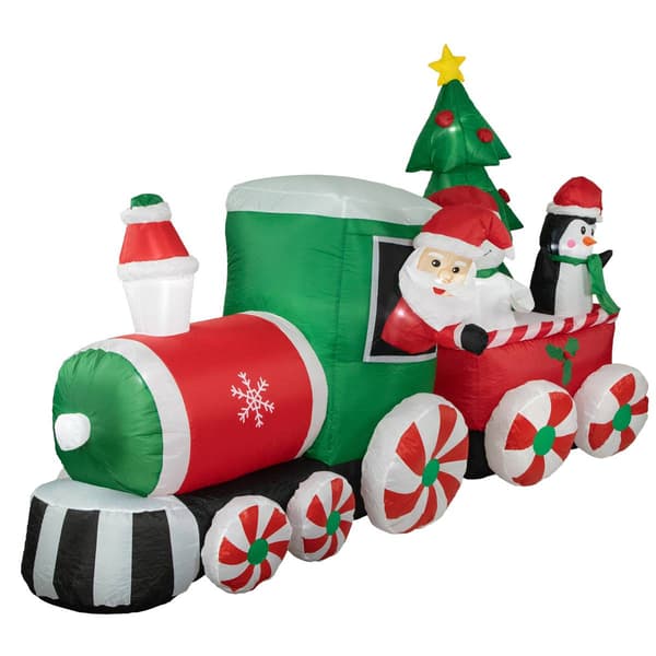 Northlight Seasonal 8ft. Inflatable Train Christmas Outdoor D&#233;cor