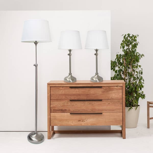 Lalia Home Perennial Modern Manhattan Extend 3pc. Metal Lamp Set - image 