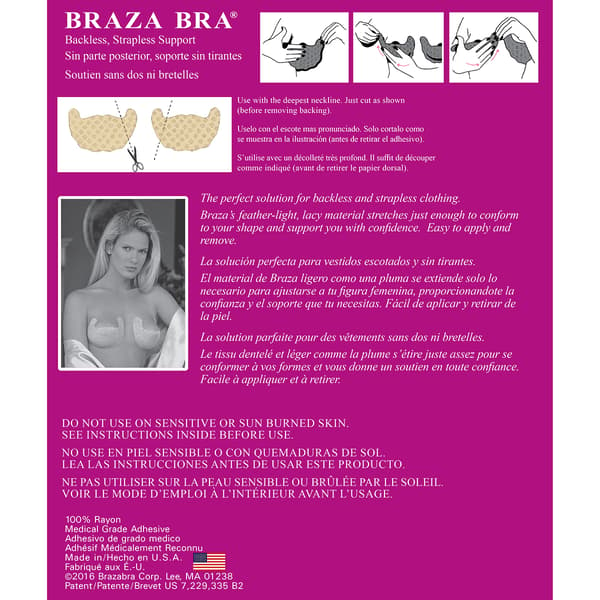 Womens Braza Adhesive Bra