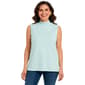 Womens Hasting & Smith Sleeveless Solid Mock Neck Tee - image 1