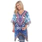 Womens White Mark Yellow Leopard Abstract Poncho - image 8
