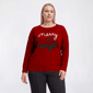Plus Size Rio & Rian Long Sleeve Merry & Bright Sweater - image 1