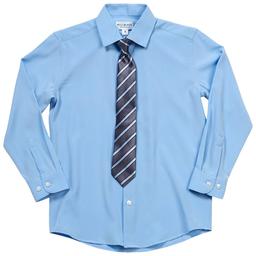 Boys (4-7) Bill Blass Dress Shirt & Tie - Placid Blue