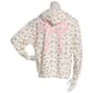 Juniors Rebel Veil French Terry Puff Boyfriend Zip Hoodie - Egret - image 3