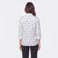 Womens Emily Daniels 3/4 Roll Tab Sleeve Horse Blouse - image 2