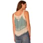 Womens Democracy Sleeveless V Neck Crochet Woven Blouse - image 2