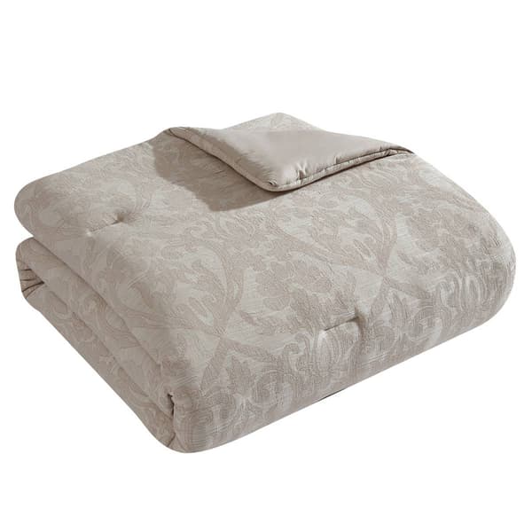 Tahari Home Camille Jacquard Damask Cotton 3pc. Comforter Set