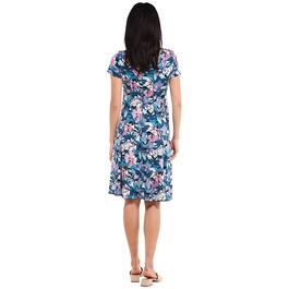 Womens Sami & Jo Short Sleeve Floral Lace Fit & Flare Dress