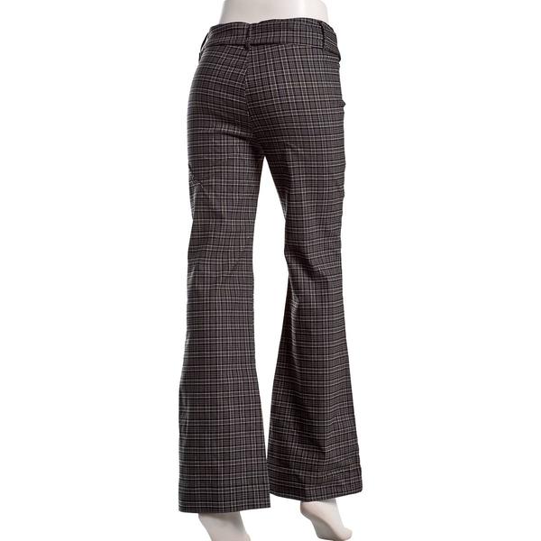Juniors Zoe & Phoebe Plaid Millennium Bootcut Belted Pants