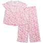 Womens Elizabeth & Nichole Short Sleeve Floral Capri Pajama Set - image 1