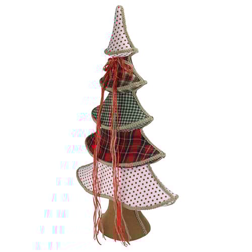 Northlight Polka Dot & Plaid Christmas Tree Decoration