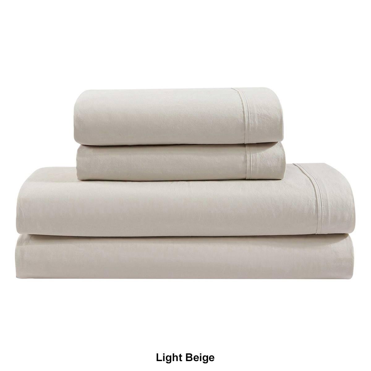 Calvin Klein Washed Percale Cotton 4pc. 200 TC Sheet Set