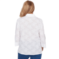 Womens Alfred Dunner Classics 3/4 Sleeve Floral Button Down - image 2