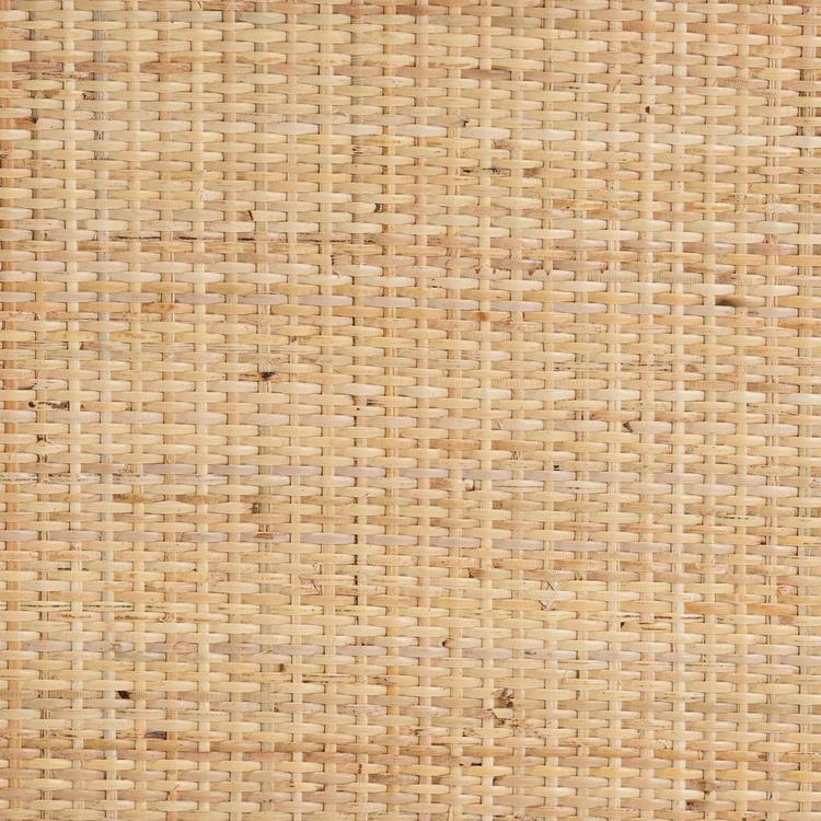 Baxton Studio Camara Bohemian Rattan 1-Drawer Nightstand