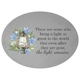 There are Some Who Bring a Light Oval Memorial Stone