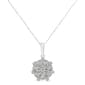 Diamond Classics&#40;tm&#41; 1/4ctw. Diamond Floral Cluster Pendant - image 1
