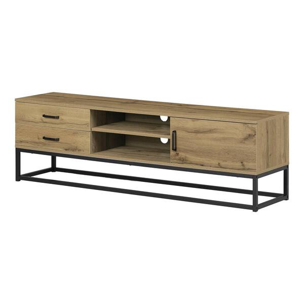 South Shore Mezzy Nordik Oak TV Stand - image 